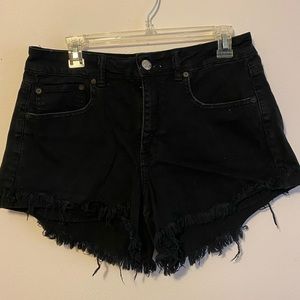 American Eagle Black High Waisted Shorts